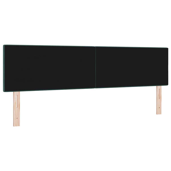 vidaXL LED Headboard with LED Strips Green 180 cm Velvet