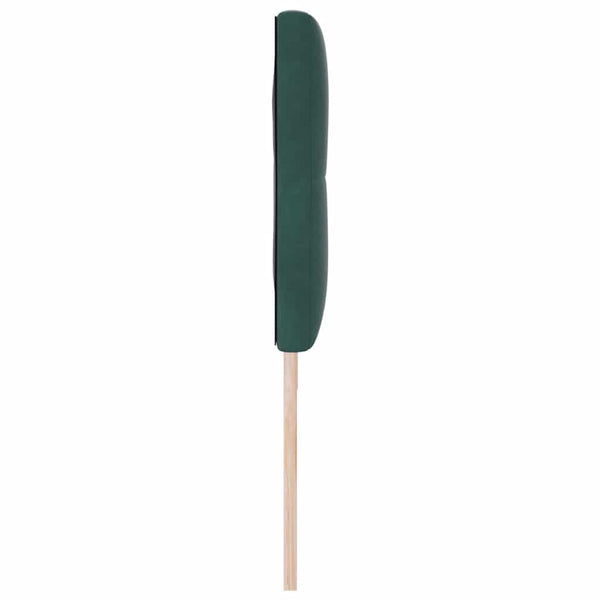 vidaXL LED Headboard with LED Strips Green 180 cm Velvet