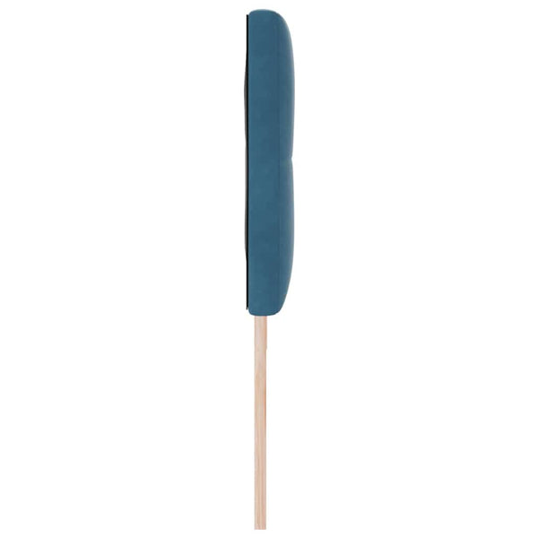 vidaXL Tête de lit avec bandes LED bleu 180 cm velours