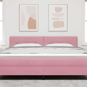 LED Kopfteil Rosa 180 cm Samt