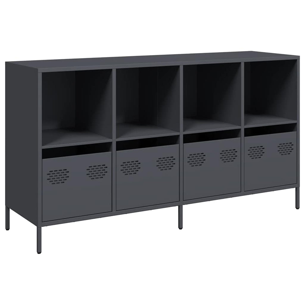 Anthrazit Sideboard 135 cm aus Stahl