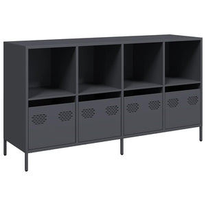 Anthrazit Sideboard 135 cm aus Stahl