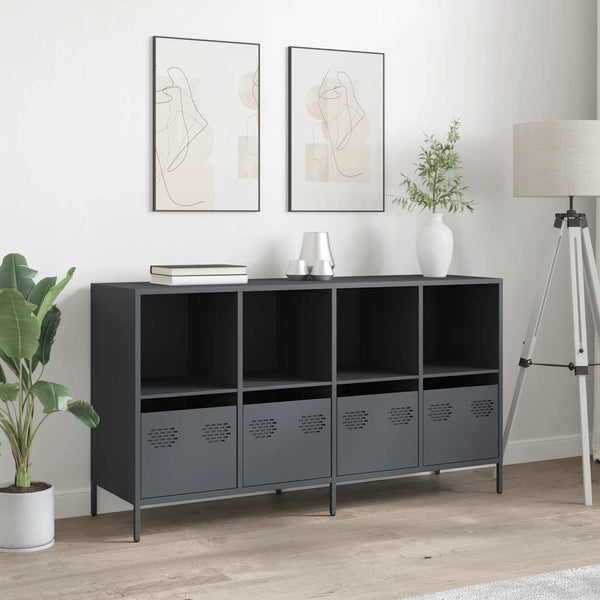 Anthrazit Sideboard 135 cm aus Stahl