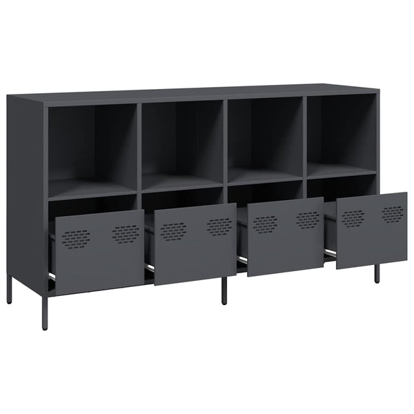 Anthrazit Sideboard 135 cm aus Stahl