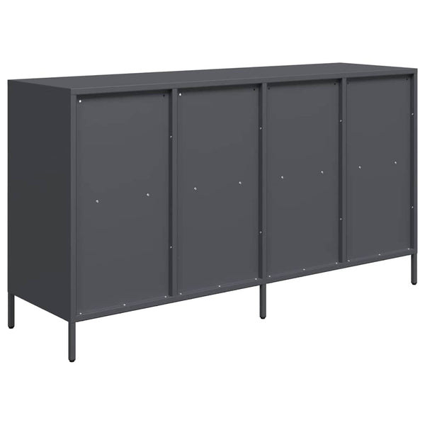 Anthrazit Sideboard 135 cm aus Stahl