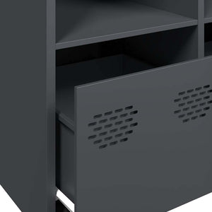 Anthrazit Sideboard 135 cm aus Stahl