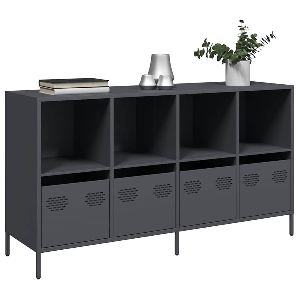 Anthrazit Sideboard 135 cm aus Stahl