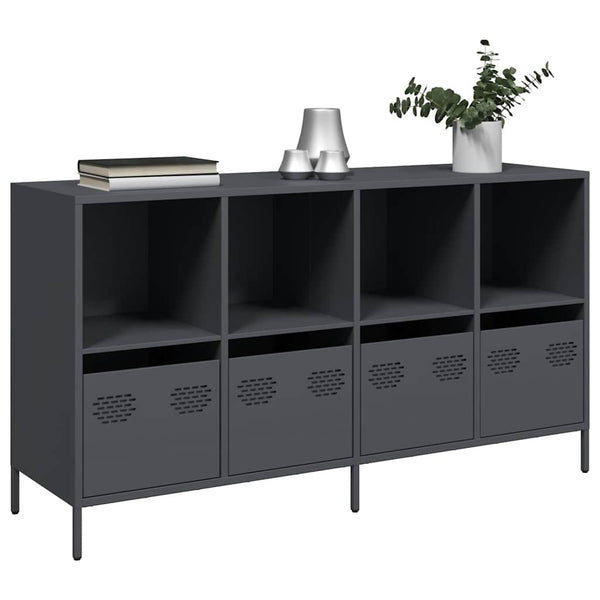 Anthrazit Sideboard 135 cm aus Stahl