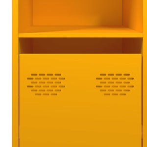 Senfgelbes Sideboard, 135 cm Stahl