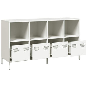 Weißes Sideboard 135 cm aus Stahl