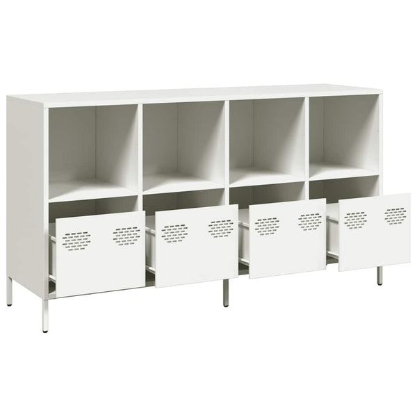 Weißes Sideboard 135 cm aus Stahl