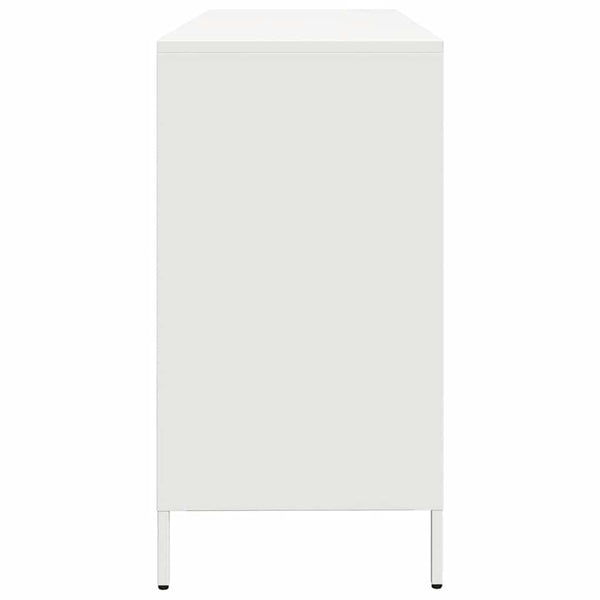 Weißes Sideboard 135 cm aus Stahl