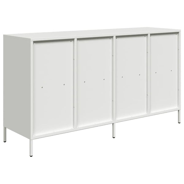 Weißes Sideboard 135 cm aus Stahl