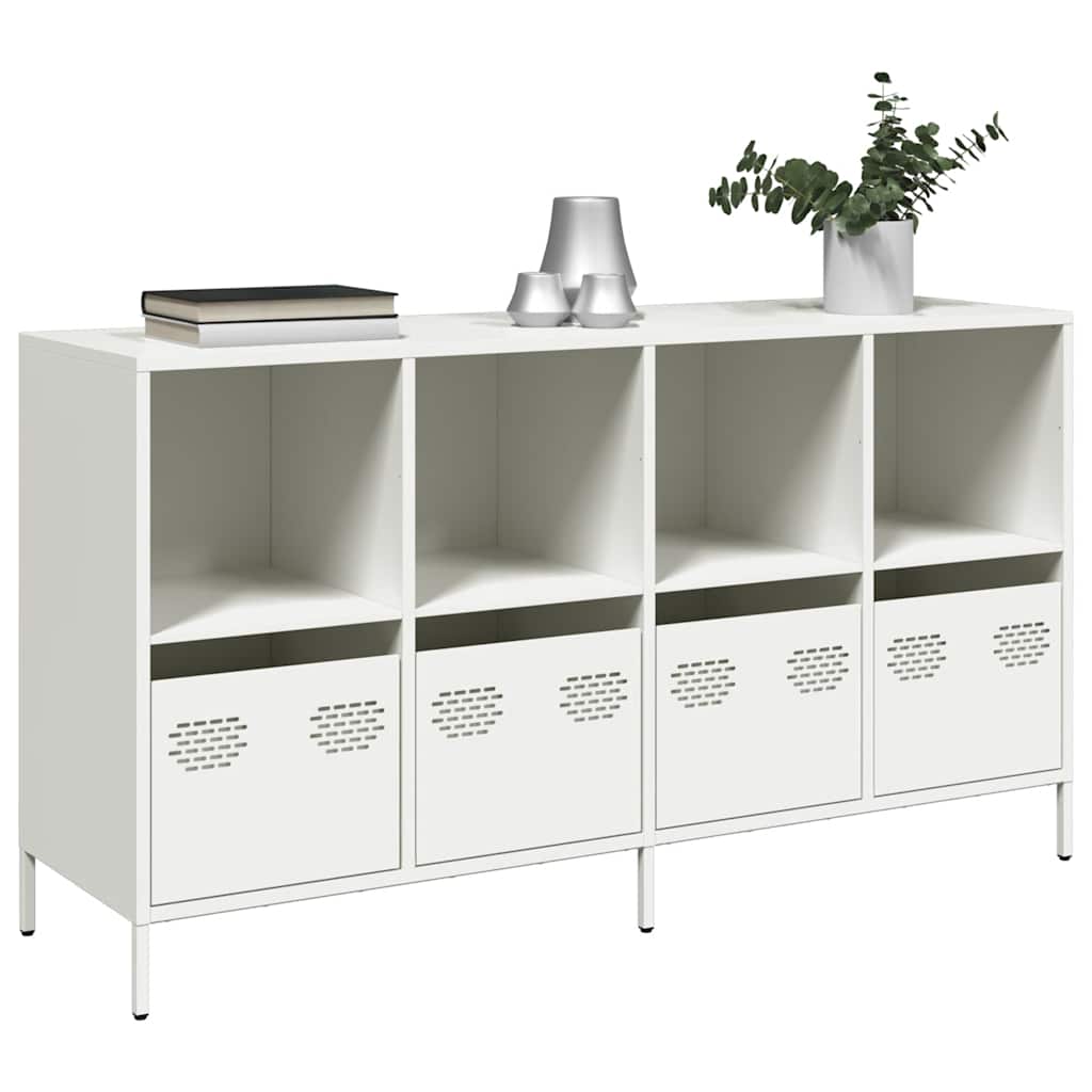 Weißes Sideboard 135 cm aus Stahl
