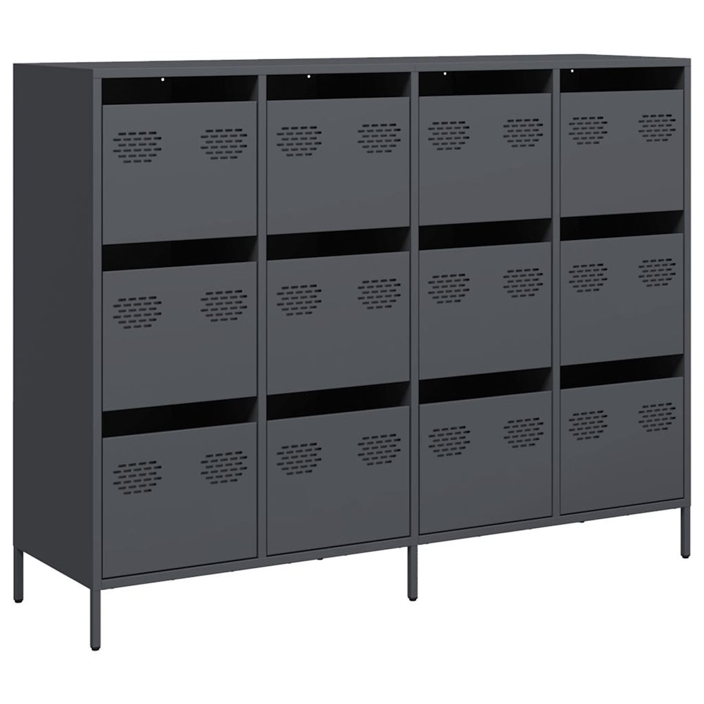 Anthrazit Sideboard 135 cm Kaltgewalzter Stahl