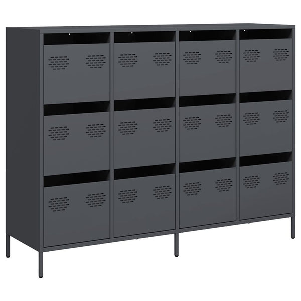 Anthrazit Sideboard 135 cm Kaltgewalzter Stahl
