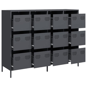 Anthrazit Sideboard 135 cm Kaltgewalzter Stahl