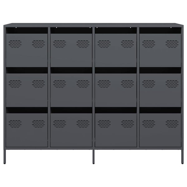 Anthrazit Sideboard 135 cm Kaltgewalzter Stahl