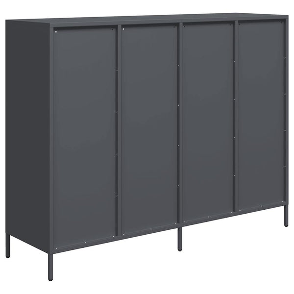 Anthrazit Sideboard 135 cm Kaltgewalzter Stahl
