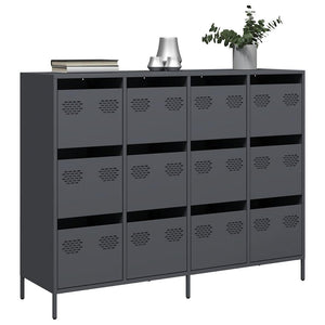 Anthrazit Sideboard 135 cm Kaltgewalzter Stahl