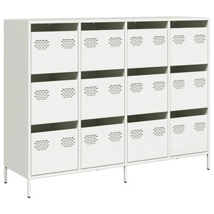 Weißes Sideboard 135 cm aus Stahl