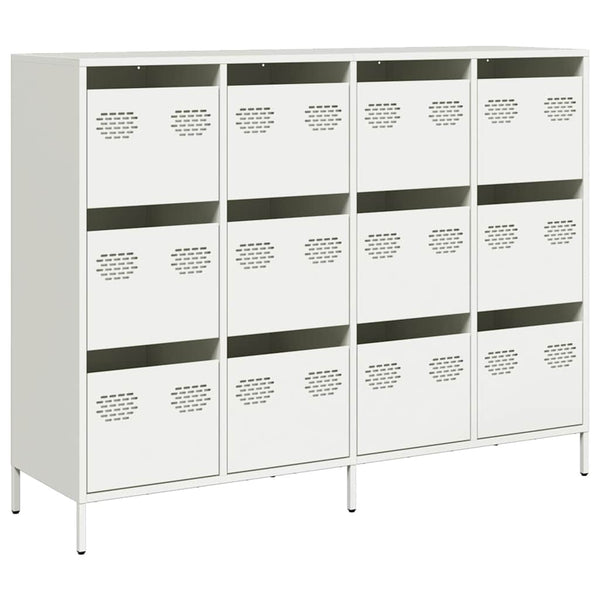 Weißes Sideboard 135 cm aus Stahl