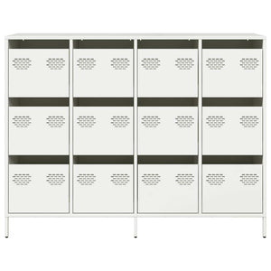 Weißes Sideboard 135 cm aus Stahl