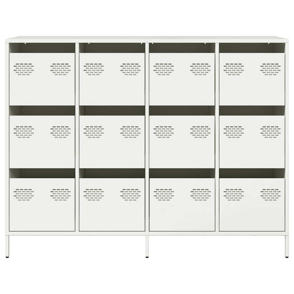 Weißes Sideboard 135 cm aus Stahl
