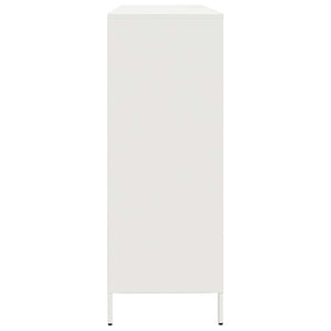 Weißes Sideboard 135 cm aus Stahl