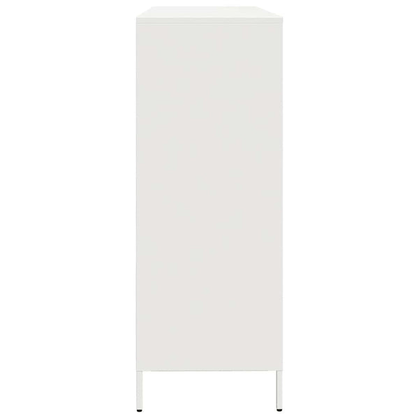 Weißes Sideboard 135 cm aus Stahl