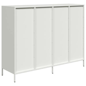 Weißes Sideboard 135 cm aus Stahl