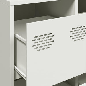 Weißes Sideboard 135 cm aus Stahl