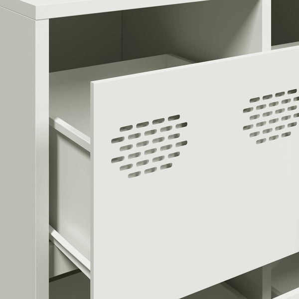 Weißes Sideboard 135 cm aus Stahl