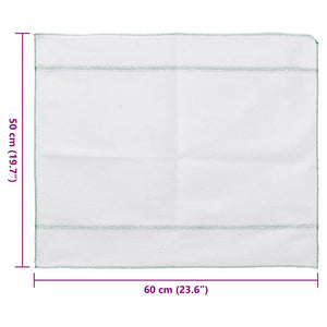 Reinigungstücher 10er-Pack Weiß/Grün 50x60 cm