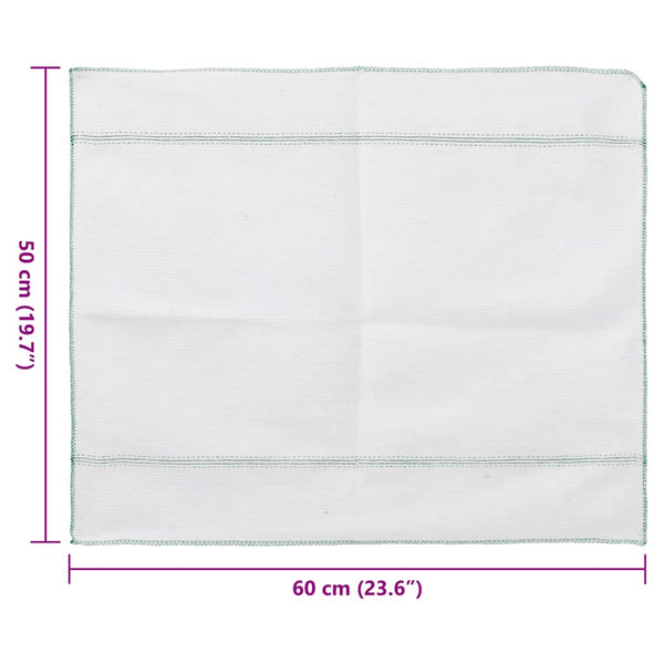 Reinigungstücher 10er-Pack Weiß/Grün 50x60 cm