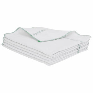 Reinigungstücher 10er-Pack Weiß/Grün 50x60 cm