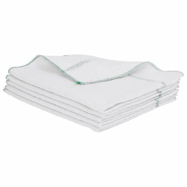 Reinigungstücher 10er-Pack Weiß/Grün 50x60 cm