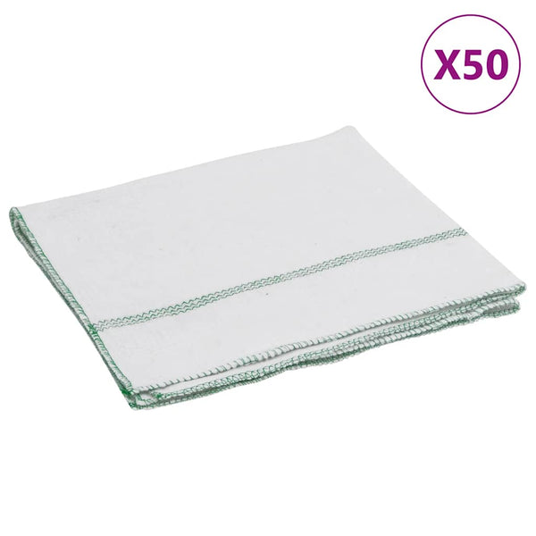 Reinigungstücher 50er Pack Weiß/Grün 50x60 cm