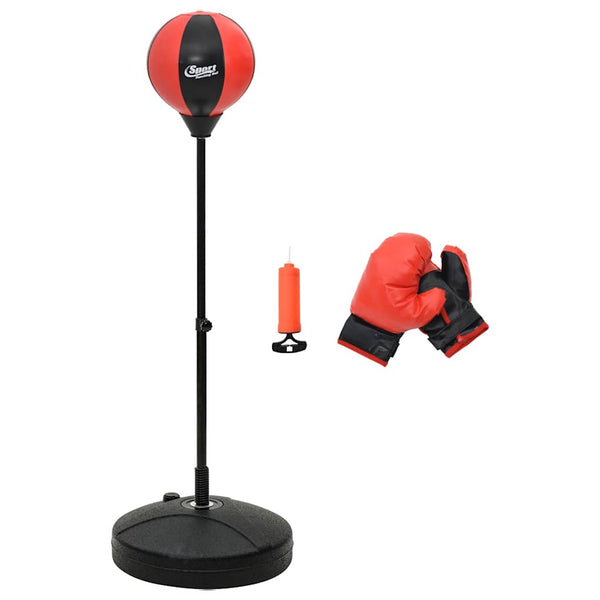 Punchingball Set mit Ständer und Handschuhen