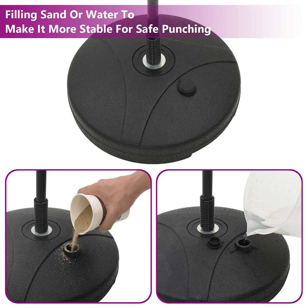 Punchingball Set mit Ständer und Handschuhen