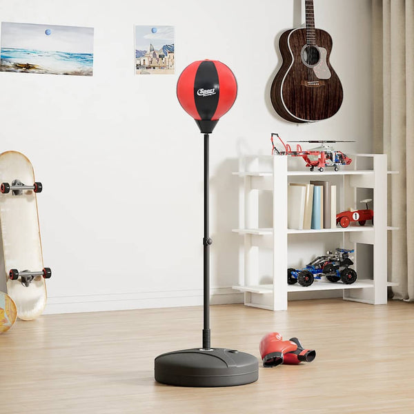 Punchingball Set mit Ständer und Handschuhen