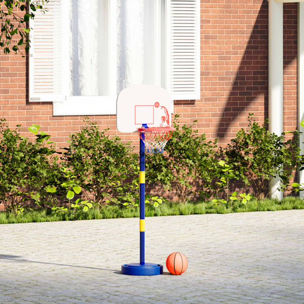 vidaXL Panier de basketball avec support, ballon et pompe, réglable 90/121 cm