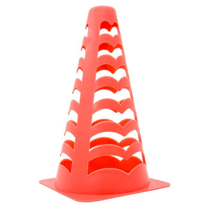 Fußballkegel 6er Set, Stapelbar, Orange