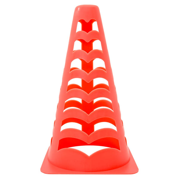 Fußballkegel 6er Set, Stapelbar, Orange