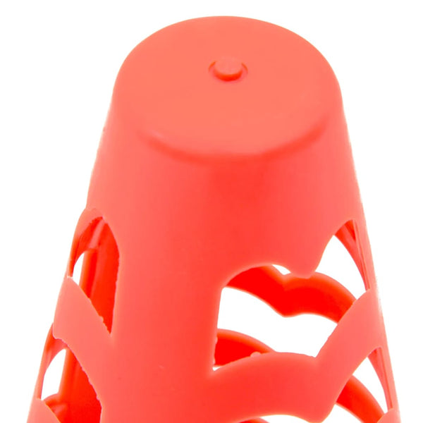 Fußballkegel 6er Set, Stapelbar, Orange