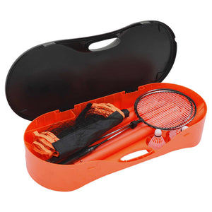 Badminton Set mit Netz und 2 Schlägern