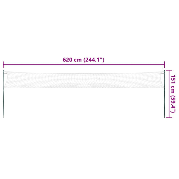 Badminton Set mit Netz und 4 Schlägern