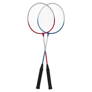 Badminton Set mit Netz und 4 Schlägern