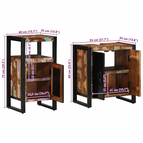Badezimmermöbel Set mit Regal