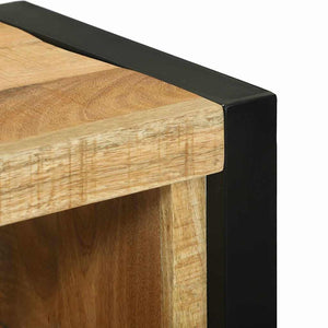 Badezimmermöbel Set mit Regal Massivholz Braun 4-teilig